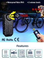 - Fietsalarm met Bevestigingsset- Fietsalarm met afstandsbediening - Fietsslot met Alarm - 113DB - IP65 - Fietsalarm voor E Bike - Bike Alarm - Fiets Alarm - Deuralarm - Alarmsysteem - Alarmsystemen - Raambeveiliging - Raamslot