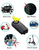 - Fietsalarm met Bevestigingsset- Fietsalarm met afstandsbediening - Fietsslot met Alarm - 113DB - IP65 - Fietsalarm voor E Bike - Bike Alarm - Fiets Alarm - Deuralarm - Alarmsysteem - Alarmsystemen - Raambeveiliging - Raamslot